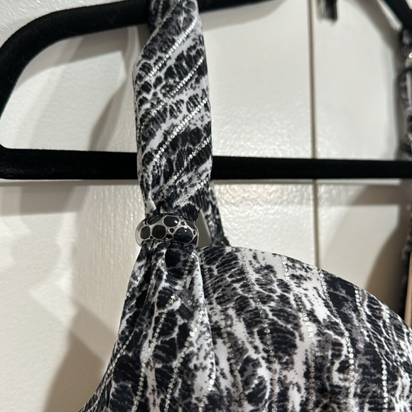 Miraclesuit Chevron Python Eclat One Piece Swimsuit Size 16 - Picture 5 of 8